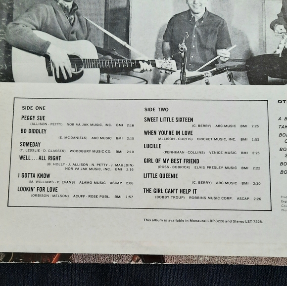 Bobby Vee- Meets The Crickets, Mono Vinyl LP, 1963 - Picture 3 of 9